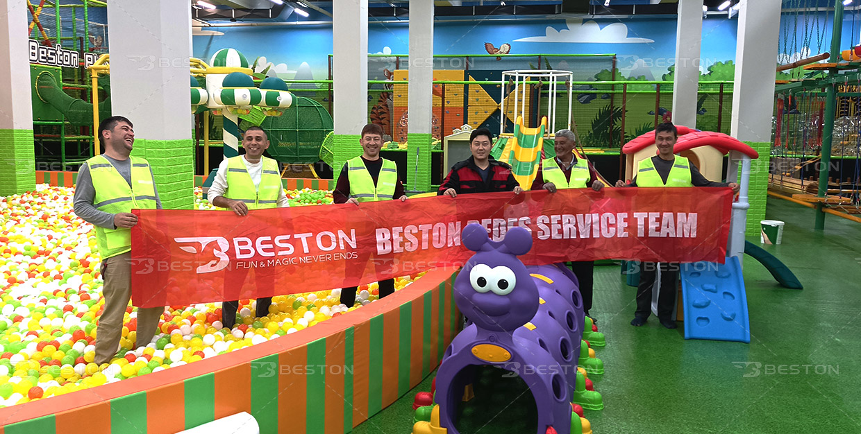 哈薩克斯坦100m2森林淘氣堡項(xiàng)目